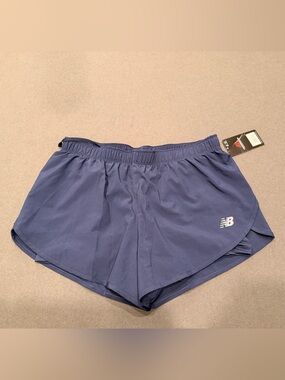 NWT New Balance Navy Running Shorts with compression shorts Medium